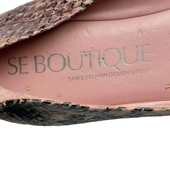 Women's Shoes SE BOUTIQUE Sam Edelman Camden Python Print Ballet Flats Size 7 - Picture 10 of 12